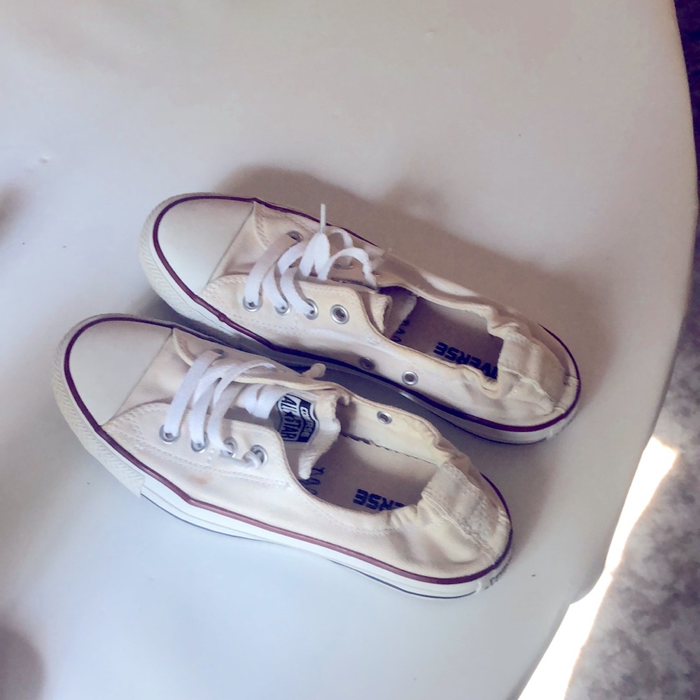 White Converse sneakers